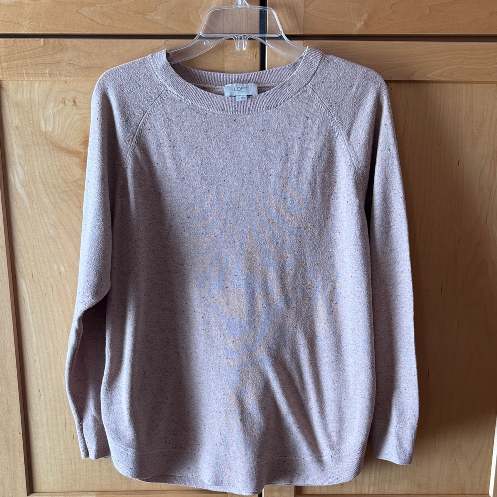 LOFT Speckled Knit Sweater